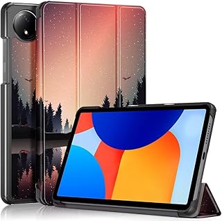 【FENUSL】For Redmi Pad SE 8.7インチケース カバー 2024年リリースRedmi Pad SE 8.7inchカバー スタンド機能付き保護カバー 全面保護高級PUケース、軽量ケース 耐衝撃ほごスリーブ 対応Xiaomi Redmi Pad SE 4G 8.7インチほごスリーブ 彩色カバー 手帳型保護ケース (たそがれ)