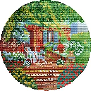 Abillyn Embroidery Cross Stitch Kits Wolf and Dream Catcher Stamped with Printed Pattern Starter Kit (Wolf)