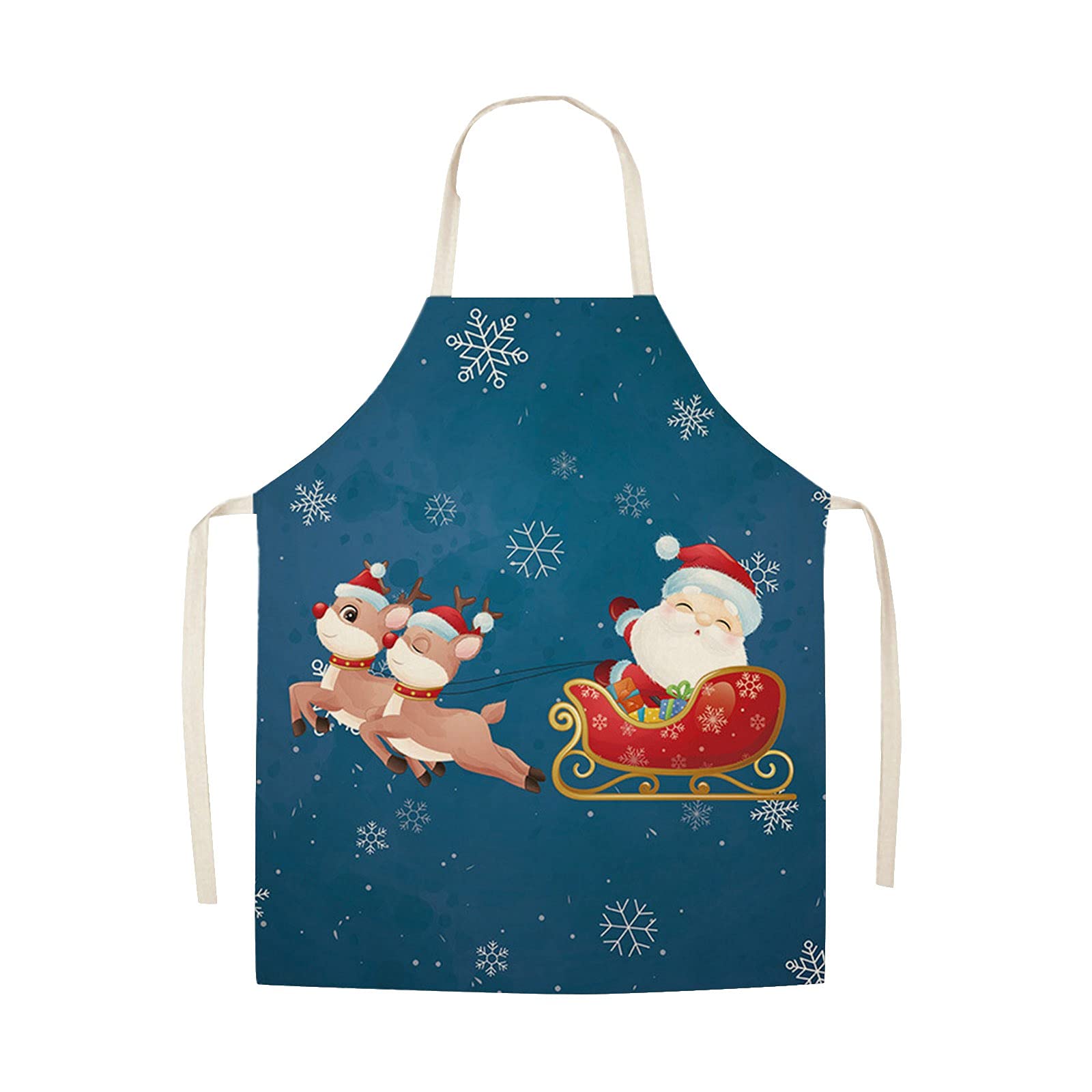 Delantales de Navidad Delantales para Delantal de Papá Noel Delantal de cocina ajustable para la fiesta de Navidad Chef Cocina Restaurante Limpieza de la casa Jardinería Delantal Niño 4 Años Chef
