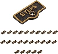 Vista 21 de Placa de interruptor de suministro para renovadores, placa de pared con acabado de latón "UPSTAIRS