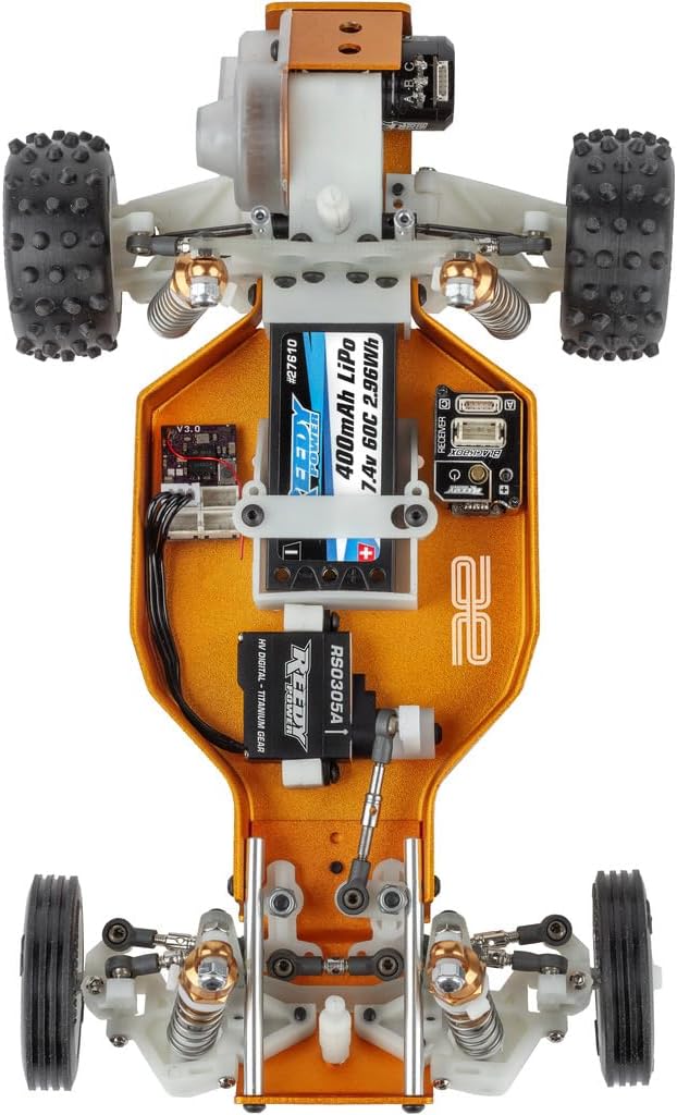 Team Associated 20200 RC10 Model 24 Classic Kit 1/24 Scale Electric Off-Road Buggy with Independent Suspension and Aluminum Chassis