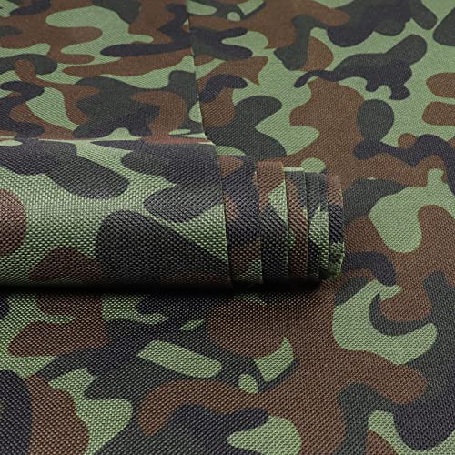 Premium Waterproof Camouflage Canvas Fabric – 600D Cordura 60" W × 144" L with PVC Backing for All-Weather Outdoor and Indoor Use – Perfect for Tents, Boat Cushions, and Heavy-Duty Bags
