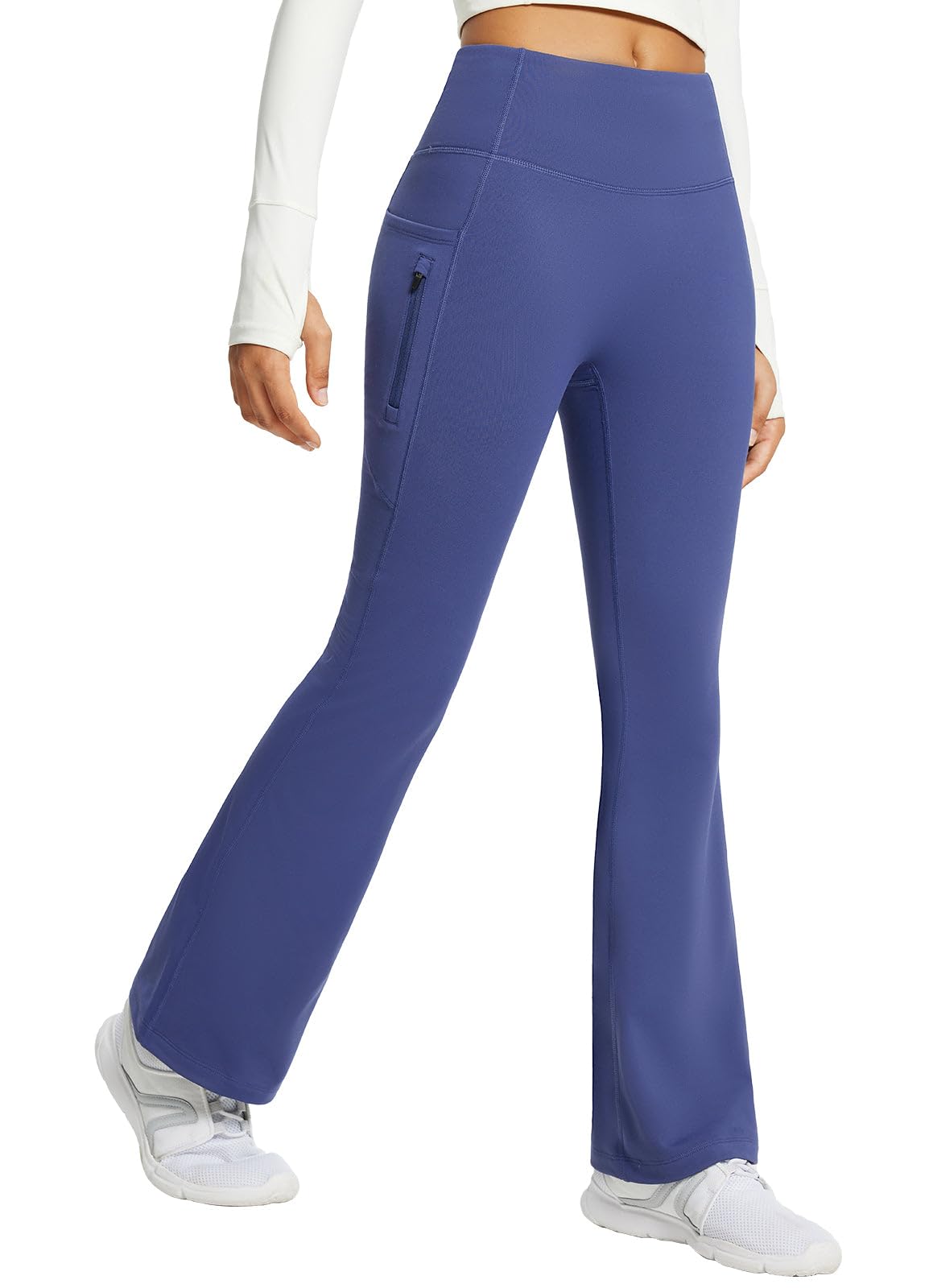 BALEAF Pantaloni Cargo Donna Foderati In Pile - Vita Alta, Gamba Larga, Tasche Laterali E Cargo, Termici Per Inverno (-9°C A 10°C), Colore Nero - 2
