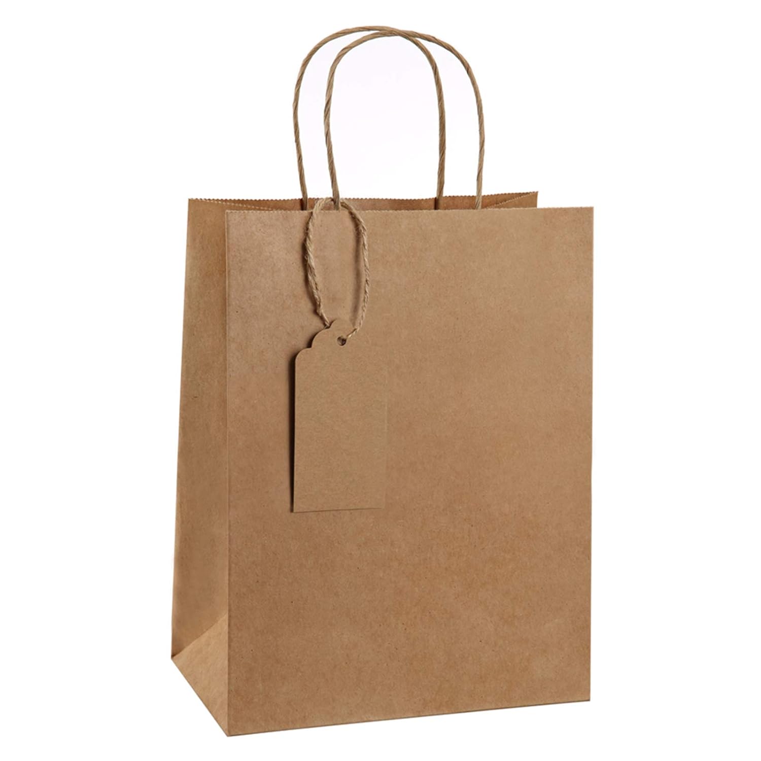 BagDream Kraft Paper Gift Bags with Handles Bulk 50 Pcs 8x4.25x10.5