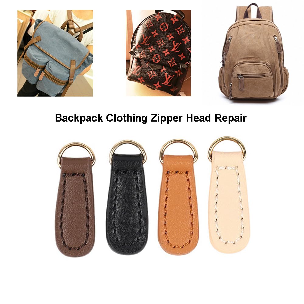 Tirador de cremallera fijo, 10 piezas de tirador de cremallera, reemplazo instantáneo de reparación deslizante de cremallera for mochila, maleta, accesorios de reparación de cabeza de cremallera de cu