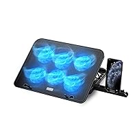 NK Base di raffreddamento per laptop - Ventilatore per computer portatile con 5 supporti