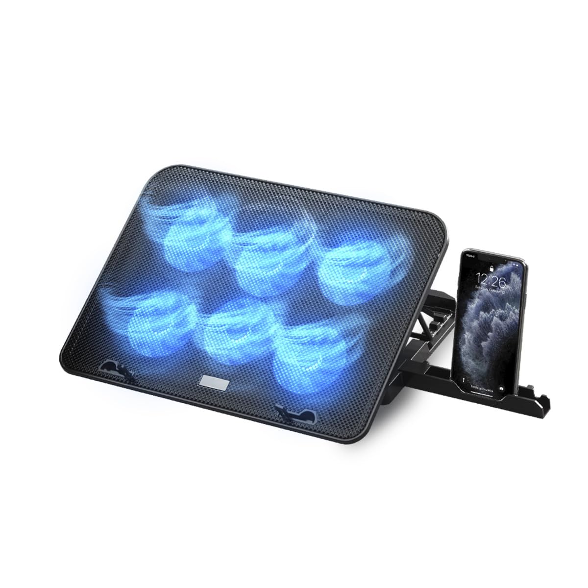 Base Raffreddamento Laptop NK - 6 Ventole, 5 Altezze Regolabili, 2 Porte USB - Foto 4