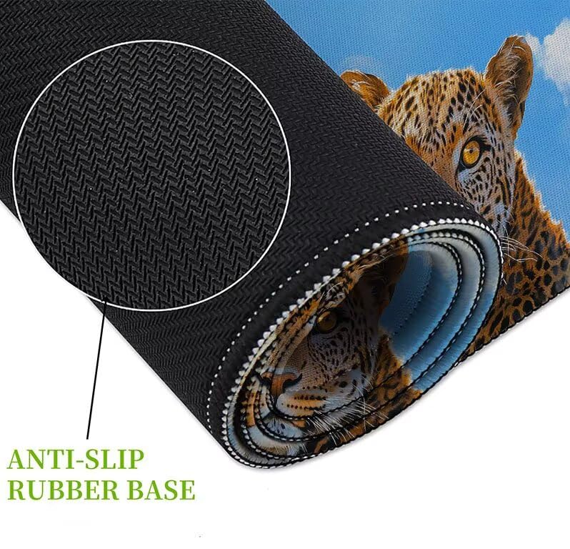 Tapis souris XXL gaming léopard étanche et antidérapant pour PC portable - 5