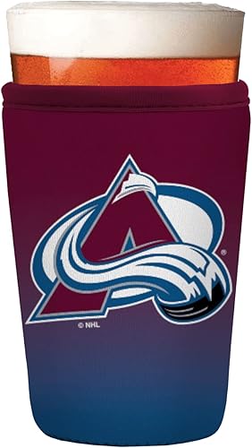 Sok It Pint Sok NHL - Funda de neopreno aislada para vidrio de cerveza (Colorado Avalanche, funda de vidrio de pinta)