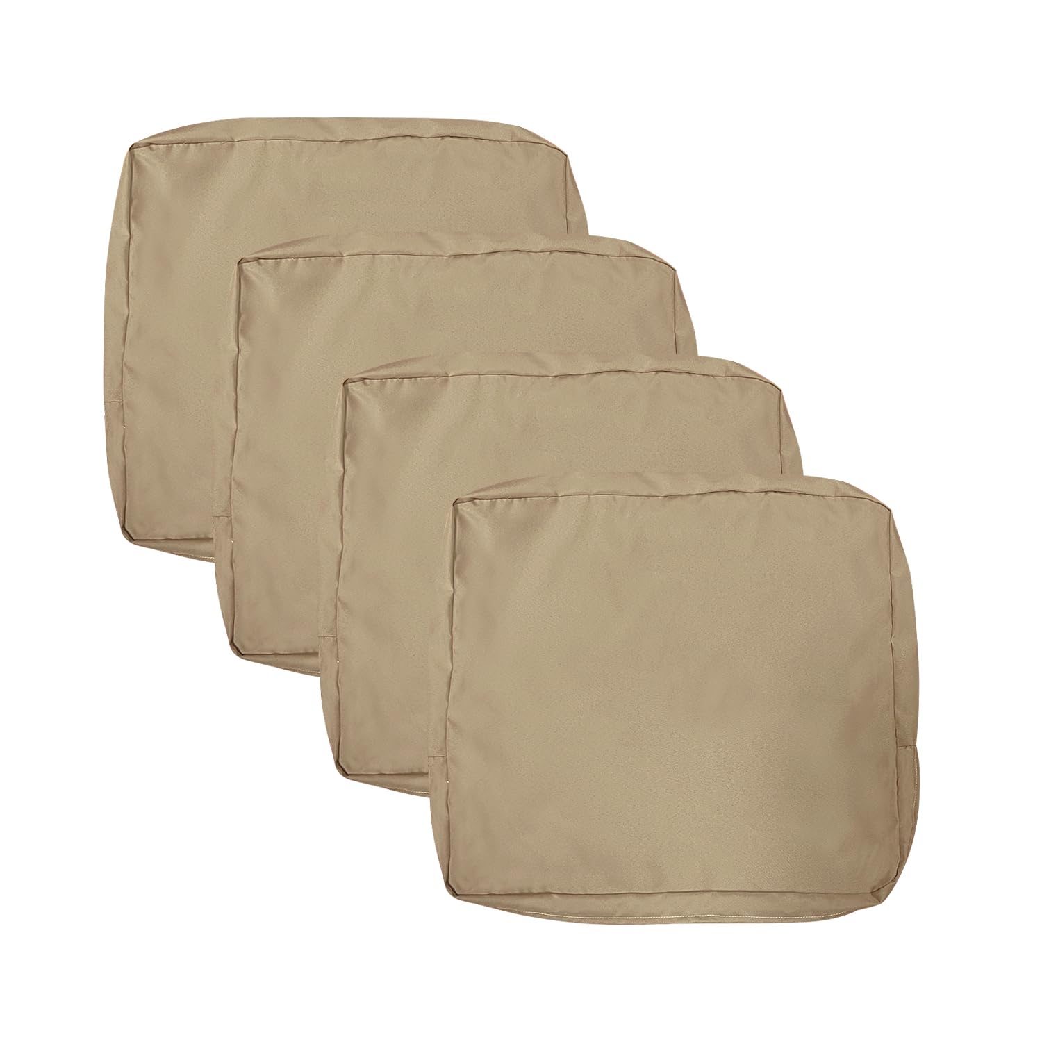 VAKADO Outdoor Patio Furniture Chair Cushion Replacement Covers Set of 4 Waterproof Decorative Cushion Cases Decor for Bench Garden Porch Couch Tent(