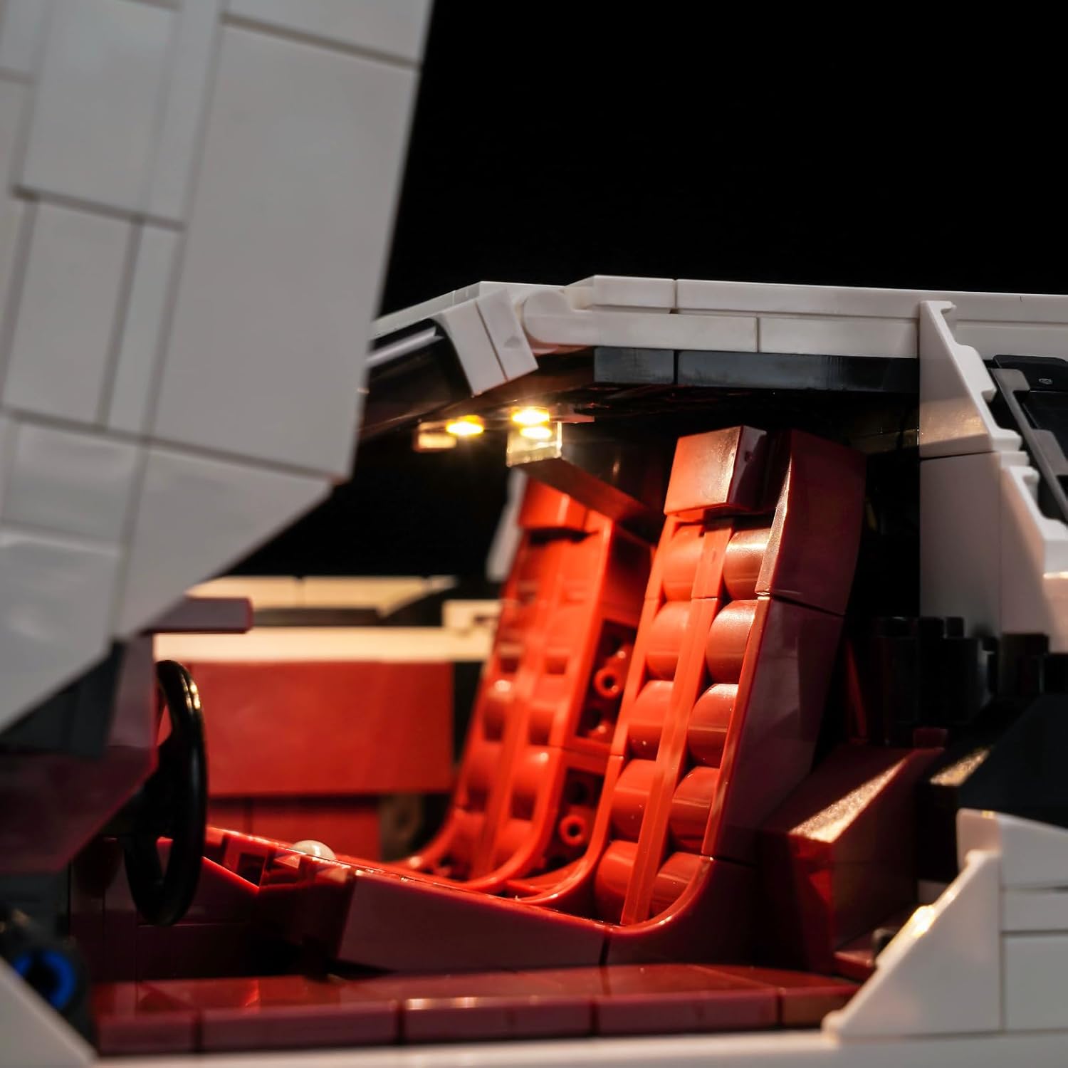 LED Lighting Compatible with Lego Lamborghini Countach 5000 Quattrovalvole 10337, Light Kit Compatible with Lego 10337, NOT Included The Model Set(18 Key RC Version)