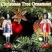 Jolik 6 PCS Nutcracker Ornament Set Wooden Nutcracker Christmas Ornaments