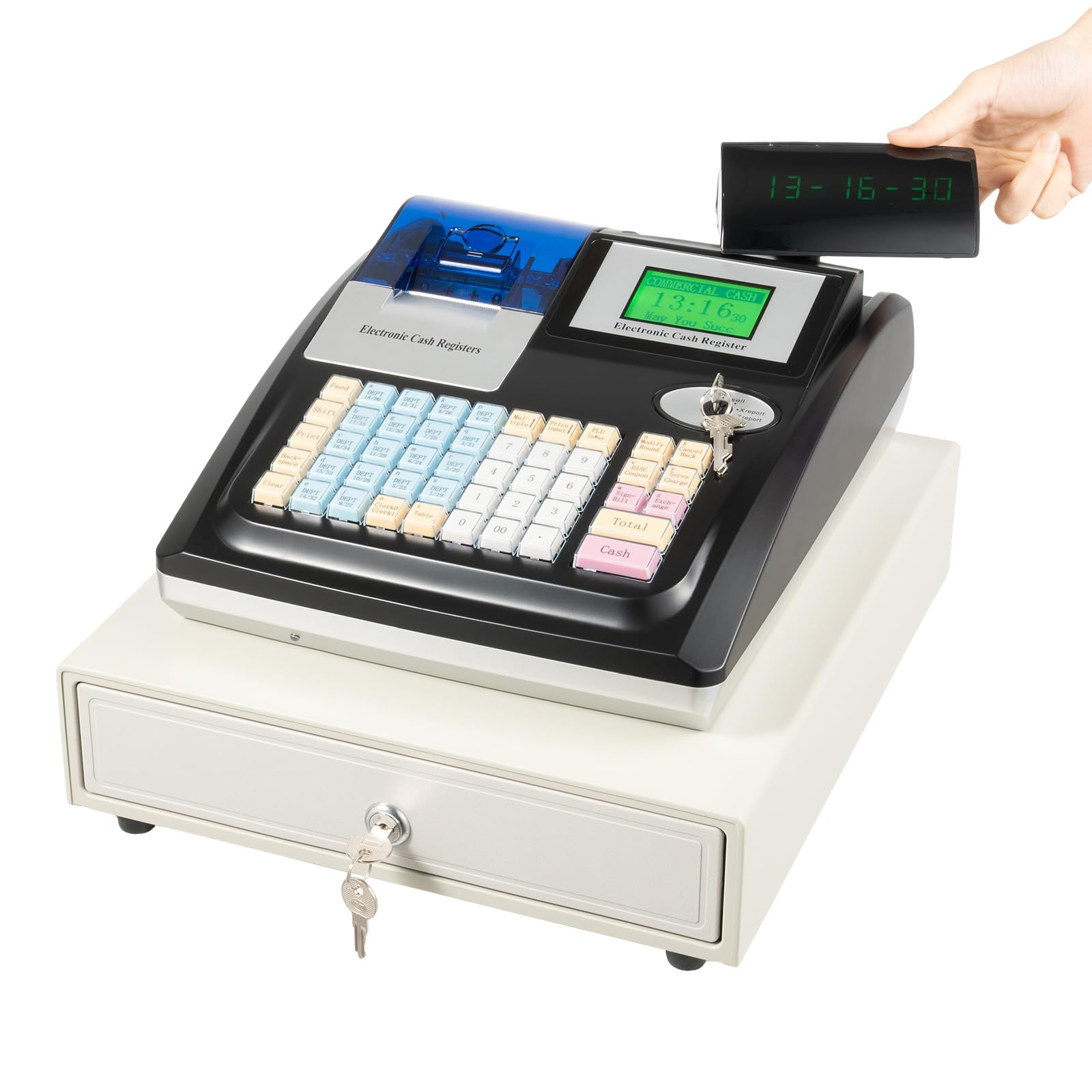 Amazon.com: 48 Keys Cash Register for Small Businesses, Electronic