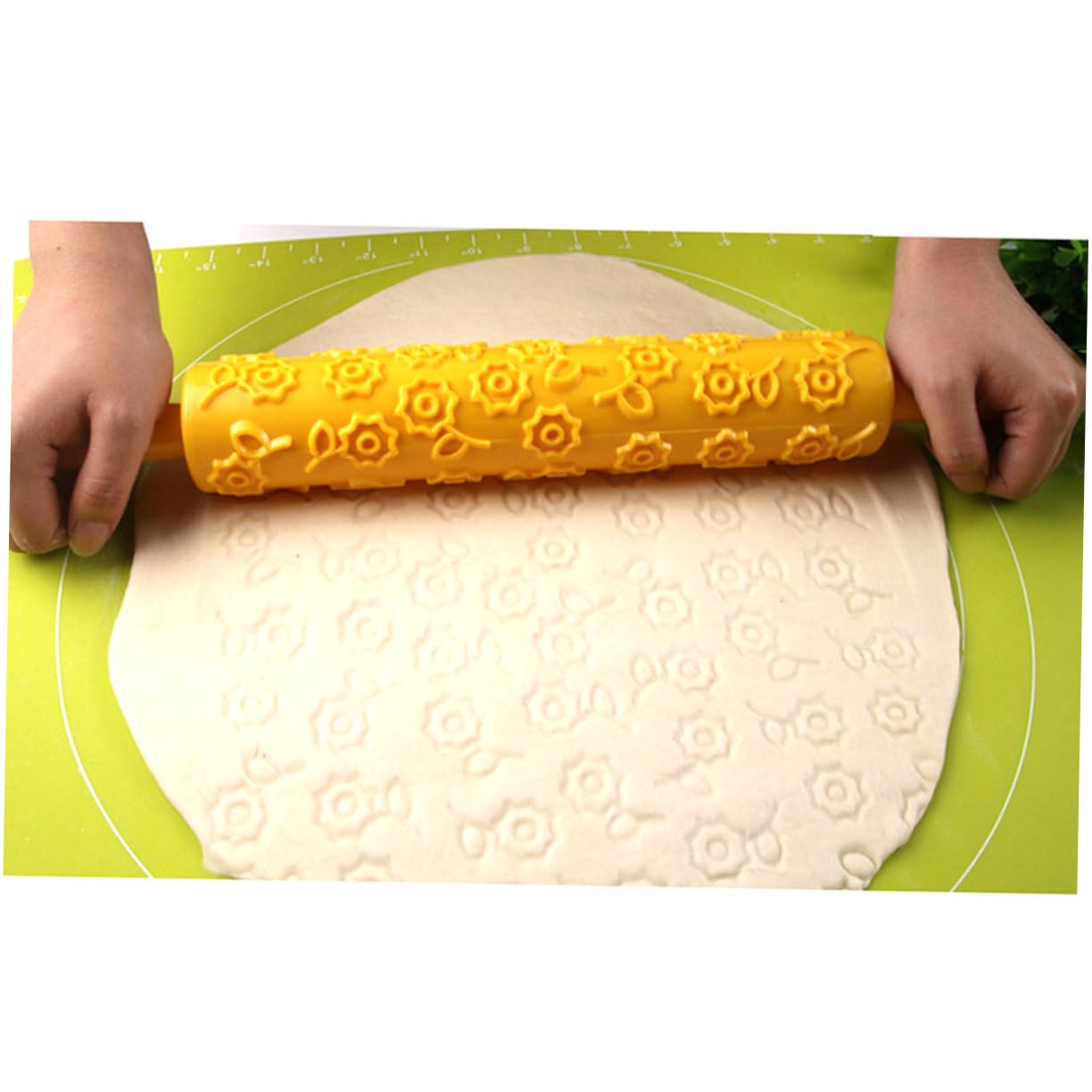 Nudelholz Mit Prägung Lebensmittelechter Kunststoff Geprägter Teigroller Für Fondant Kuchen Verzierung 8 Stück Selbstgemacht Backzubehör