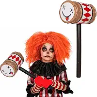 Martelo de Brinquedo pra Fantasia de Palhaço Assassino de Halloween Grande