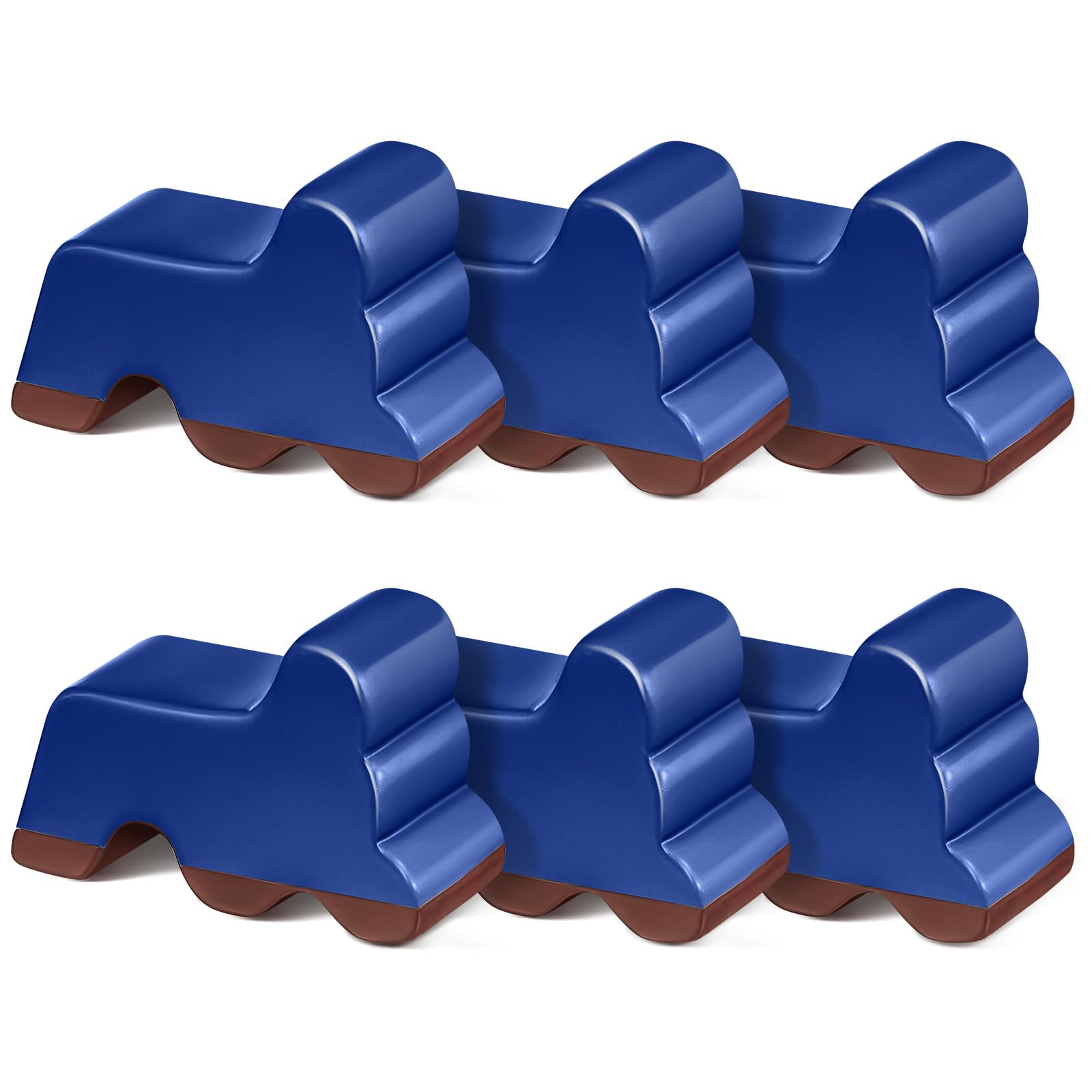 Photo 1 of Kigeli 6 Pcs Resin Garden Pot Feet for Outdoor Planters 3 Inch Long 1.5 Inch Tall Flower Handmade Elevator Plant Feet Frost Proof Lifter for 14-20 in Pot(Royal Blue)