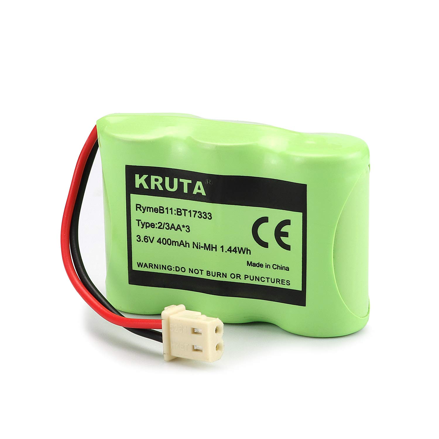 Kruta BT17333 BT27333 Cordless Phone Battery Compatible with for Vtech BT-17333 BT-27333 BT17233 BT27233 CS2111 01839 Sanyo CLT3500 GESPCH06 Radio 43-3215 2/3AA 3.6V 400mAh (Pack 2)