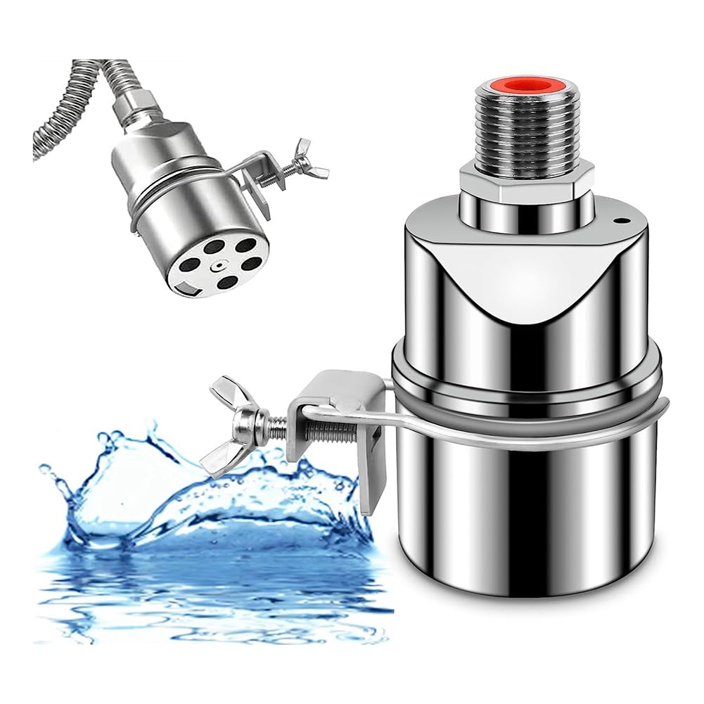 Littimoon Stainless Steel Water Level Control Float Valve for Tank, 3/4 Inch Float Ball Valve, Suitable for Water Tanks, Pond
