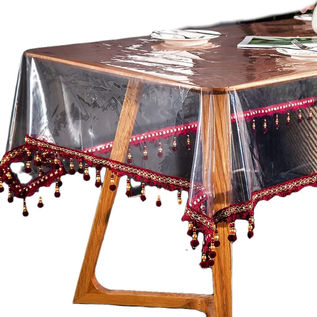 Nappe imperméable à l'huile couverture de table transparente nappe en hôtel