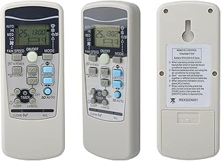 AC Remote Control RKX502A001 Replacement for Mitsubishi Air Condition, Compatible with Mitsubishi AC RKX502A001B/C/F/G/P/S RKX502A007B/P RKW502A200B/D, No Setup Required