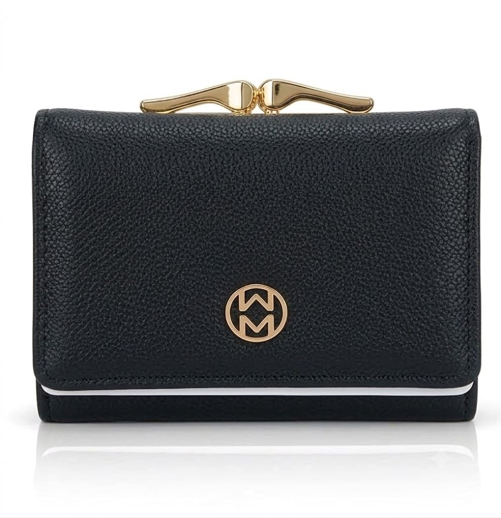 Luxury Vegan Leather Tri-Fold Wallet for Women Maroon-image-28