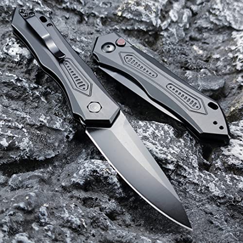 Generic 729162823899 Pocket Knife Push Button Lock Folding Knife thumb #1