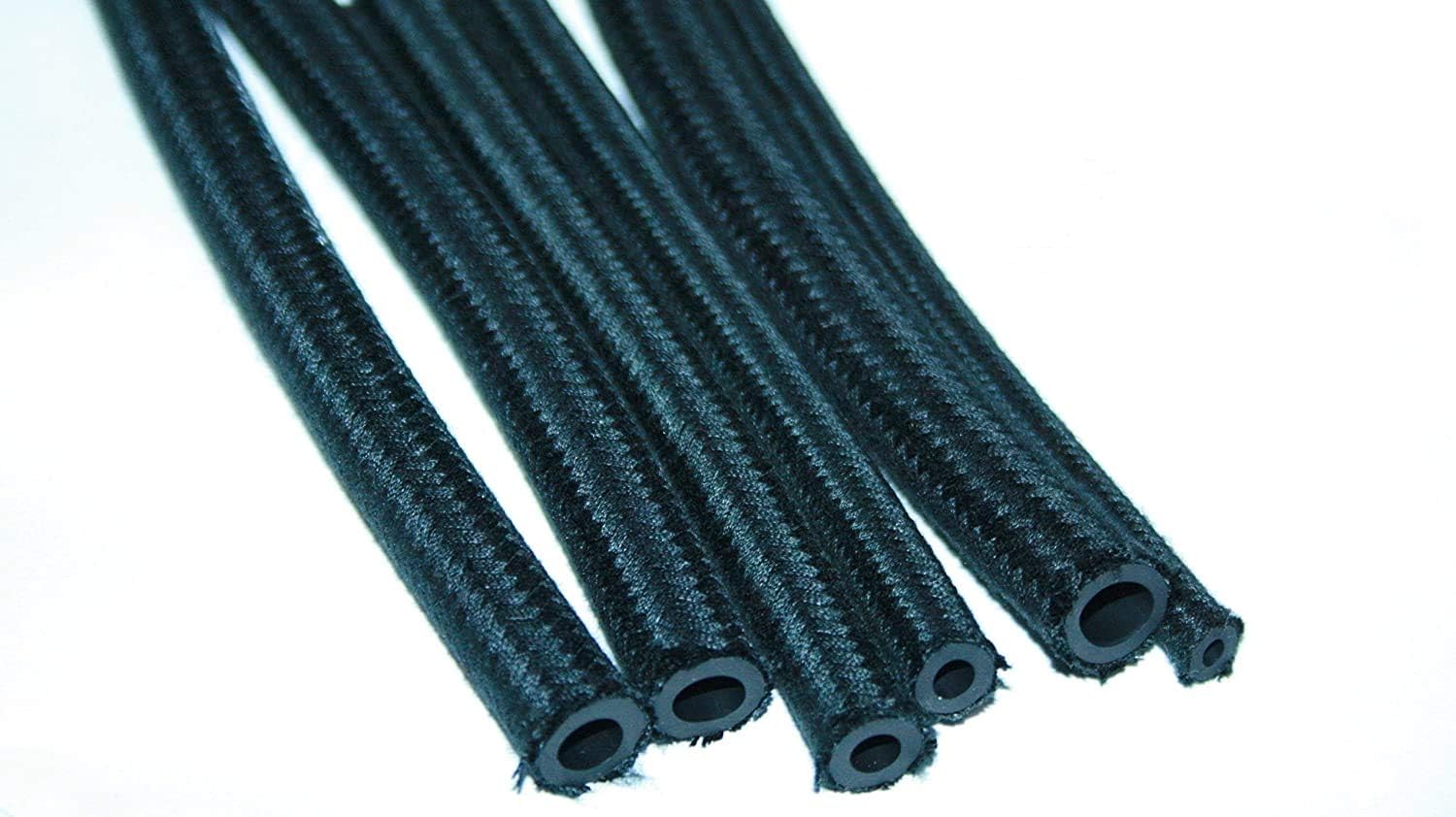 5mm 3/16 Cotton Braided Fuel Pipe Petrol Diesel Hose Vacuum Tube 1 Metre