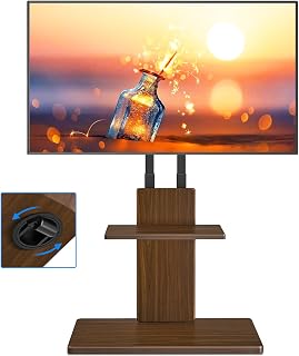 TVON TV Bodenständer mit Verdeckten Rollen für 32-70 Zoll Fernseher