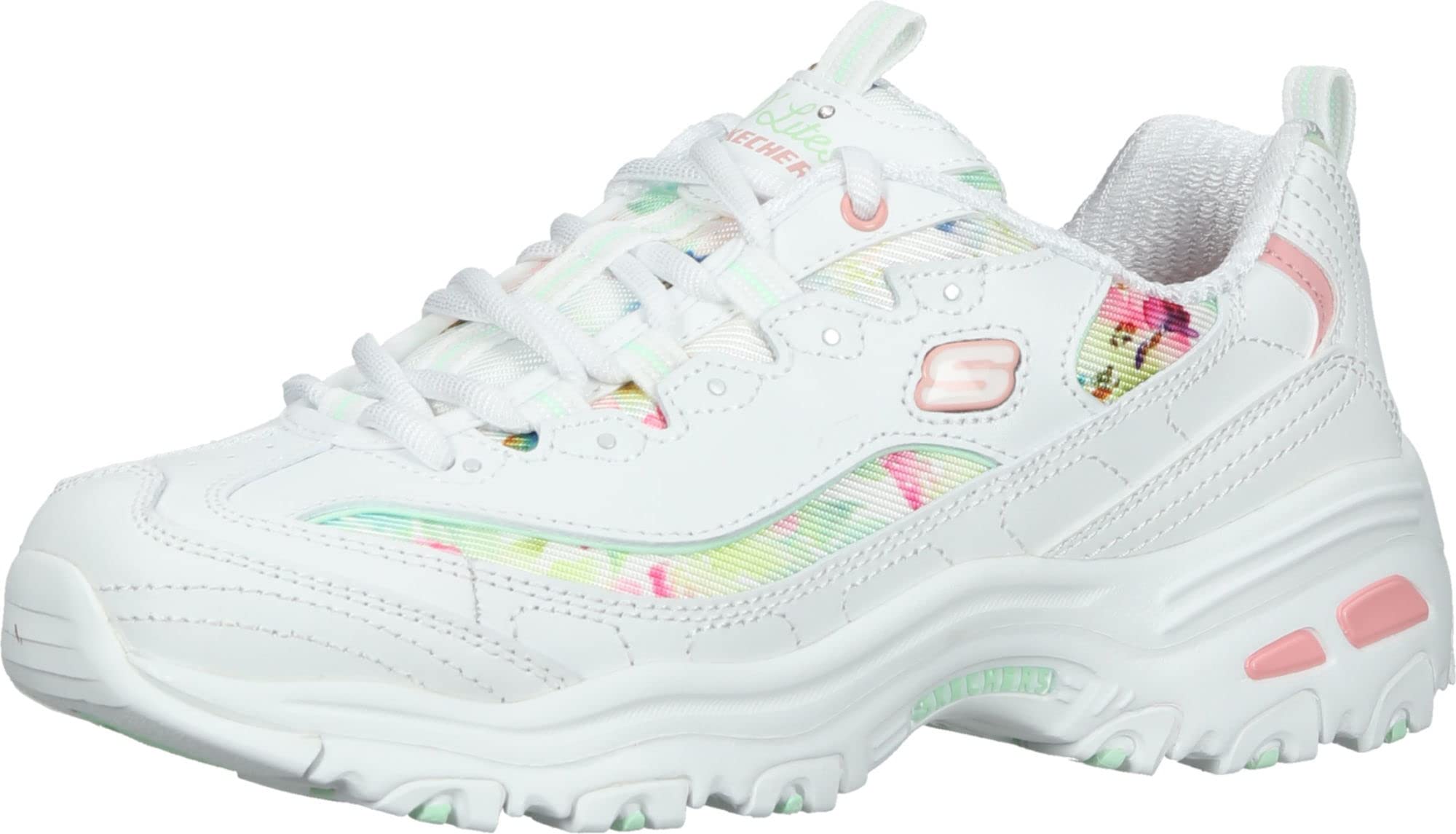 Skechers-Womens-DLites - Blooming F-White-Sneakers-UK 5 (B0B4T2FJYD) Amazon Price History, Amazon Price Tracker