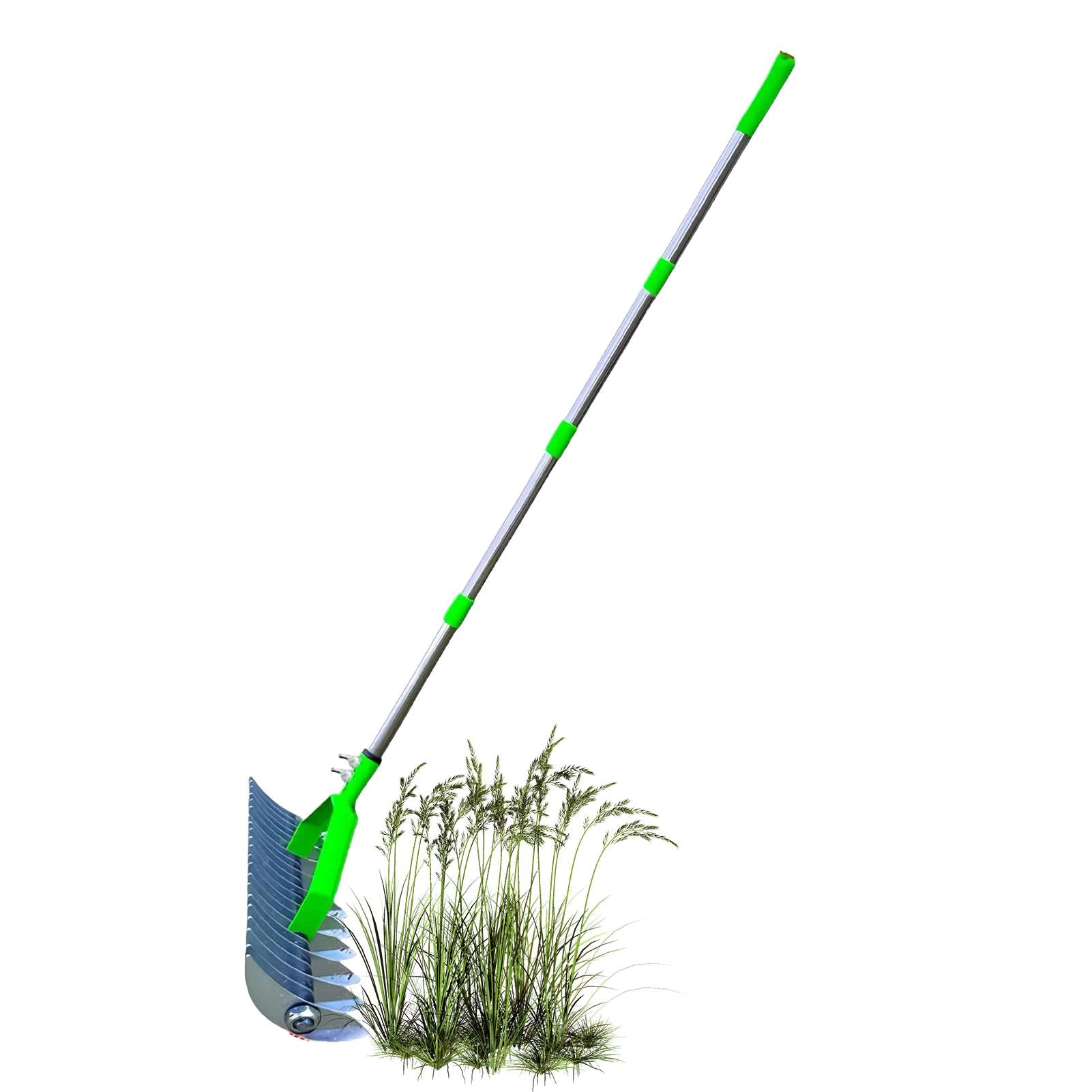 Satch – Gartenwerkzeug aus Edelstahl, Reetdecker, einfach zu montierender Gartenerde, robustes Rasen-Gartengerät zum Jäten und Säen