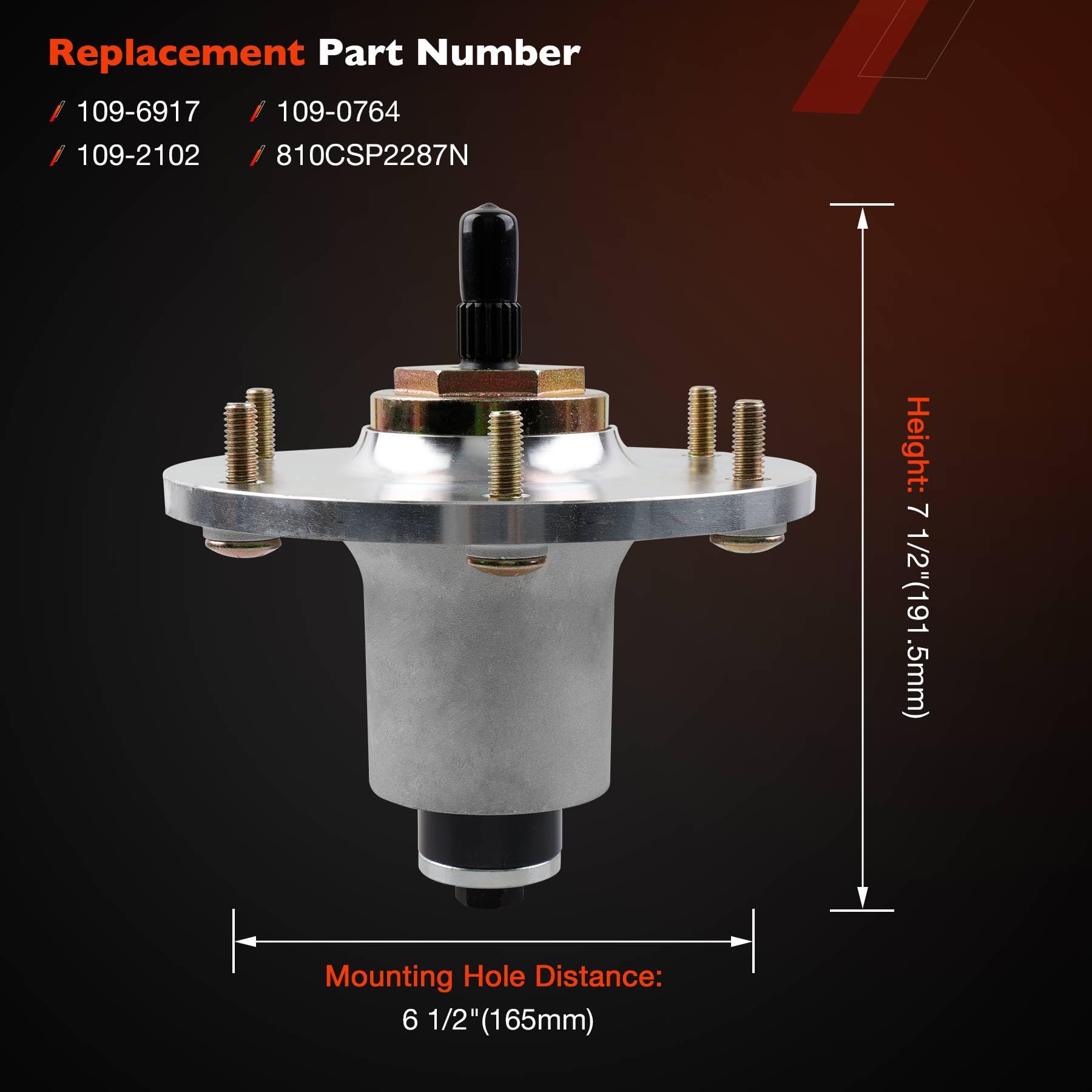 Amazon.com : ATRACYPART 109-6917 Mower Deck Spindle