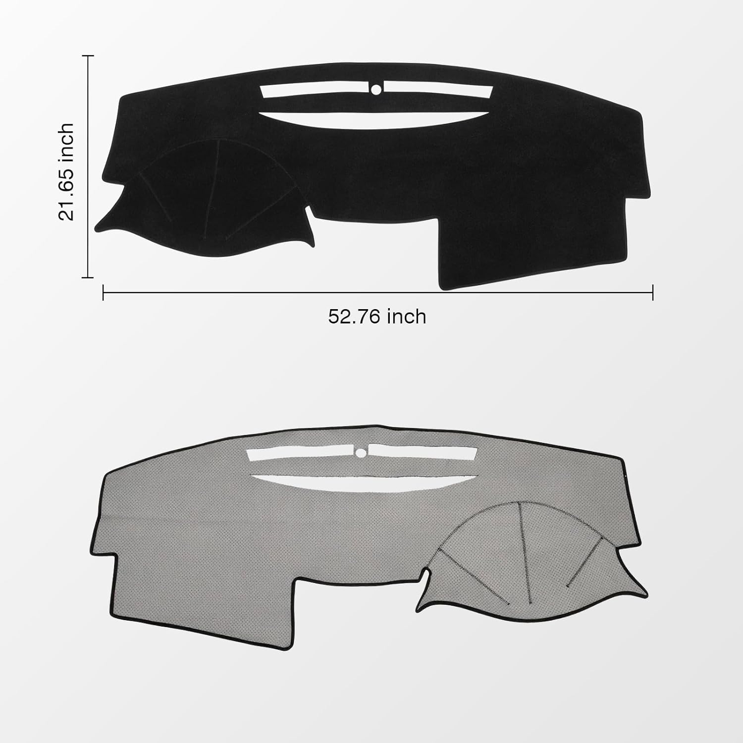 KUST Black Dash Cover Compatible with Toyota Camry 2007 2008 2009 2010 2011 Polyester Dashboard Cover Non-Slip Dash Protector Interior Accessories for Camry Custom Fit Dash Mat No Glare