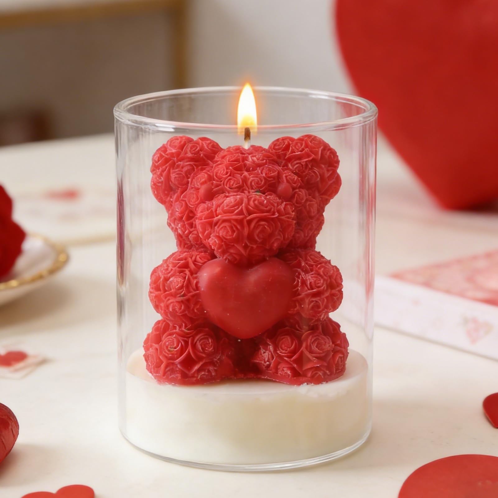Profumate San Decorazione Orso A Cuore | Profumate Romantiche Per Coniugi Fidanzati Fidanzate Cena Appuntamento Proposta Matrimonio Comodino Cassetta Toeletta