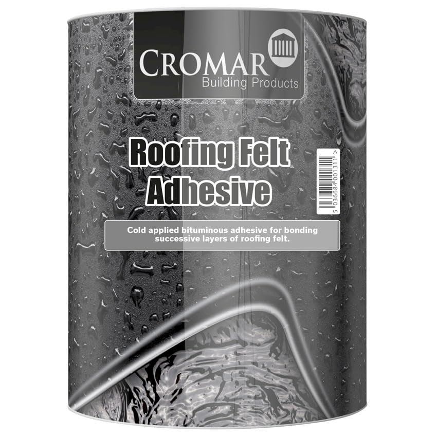 CROMAR Roofing Felt Adhesive Cold Applied Bituminous Adhesive for Roofing Felts | 1L