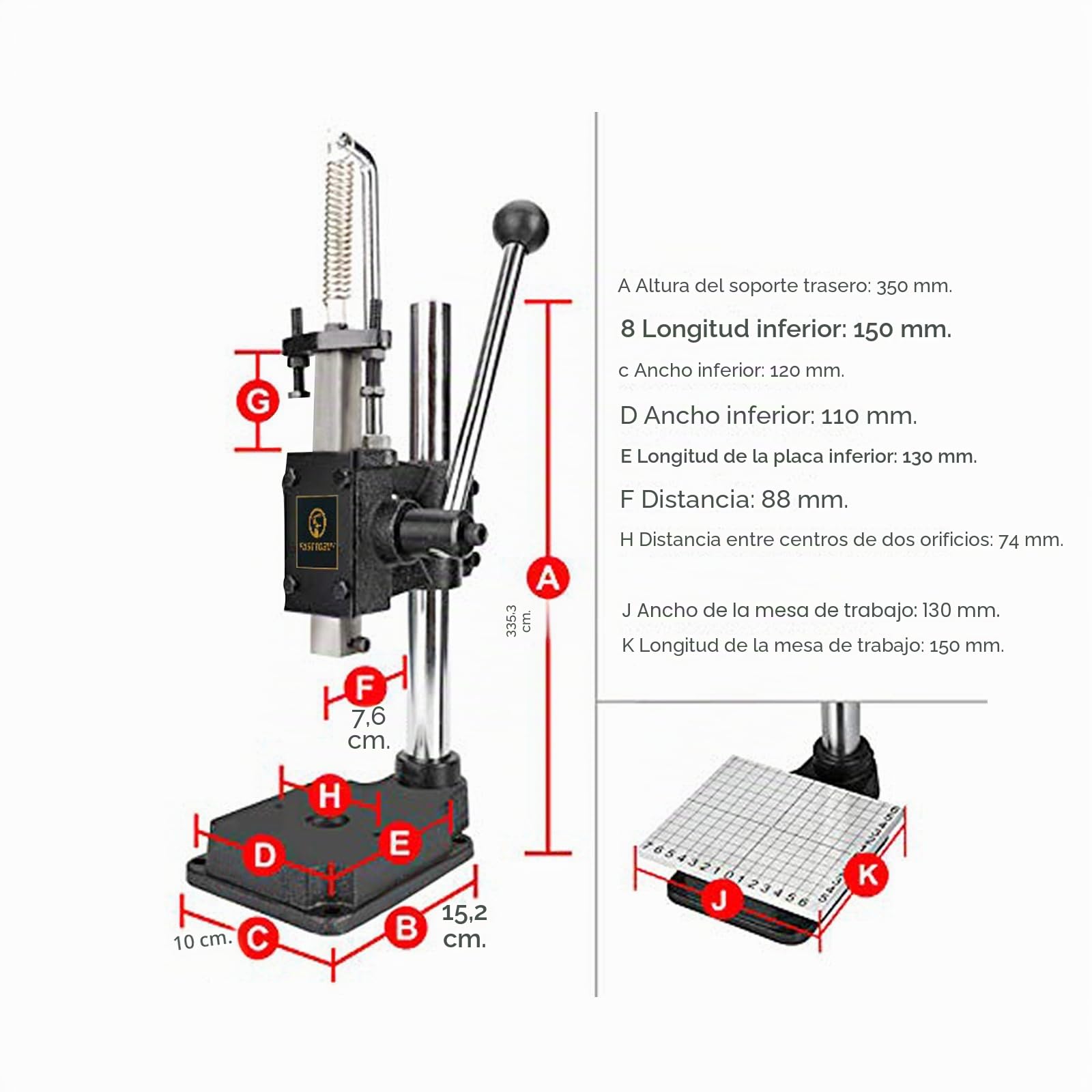 Perforadora de mano de cuero, herramienta manual para manualidades y manualidades, estilo D