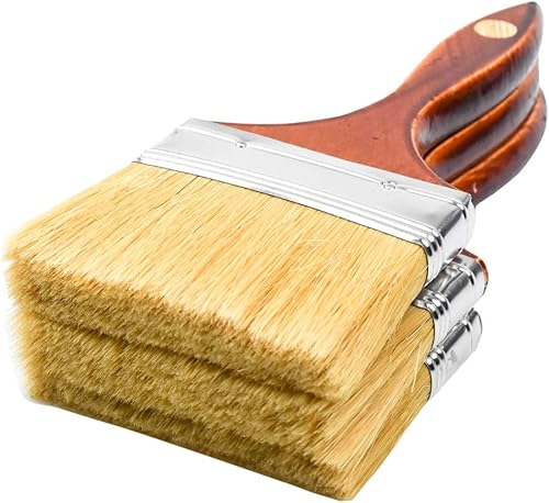 Miniatura 2 de 10 pinceles de virutas a granel de 4 pulgadas para pintura, manchas, barnices, pegamentos y gesso