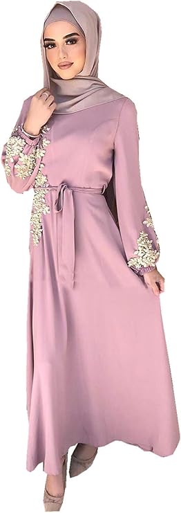 Elegant Muslim Womens Long Dress Women Dubai Dress Kaftan Abayas Islamic Abaya Elegant Muslim Women