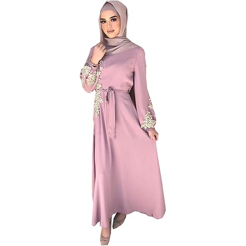 Elegant Muslim Women's Long Dress Women Dubai Dress Kaftan Abayas Islamic Abaya