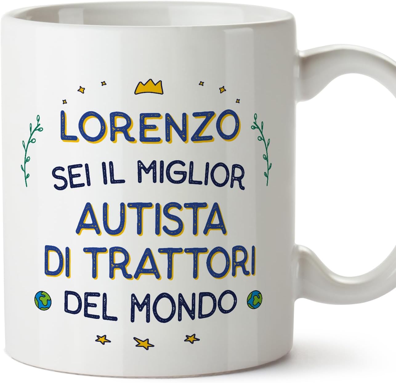 Tazza Personalizzata "La Migliore Tata Del Mondo" – Ceramica Bianca, 9,2 Cm, Drifting Ducks - Foto 6