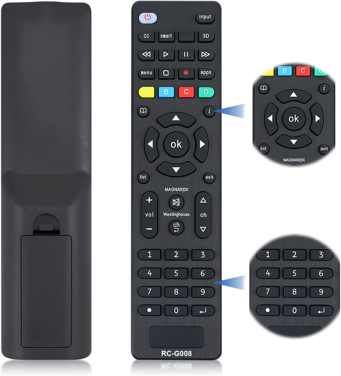 Universal TV Remote for Samsung Lg Philips Sharp Panasonic Hisense Hitach Toshiba Haier TCL Smart TV(Most Common Model) Samsung TV Remote Control Replacement with 3D Apps Buttons