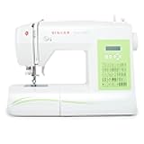 Singer Sew Mate 5400 Handy Sewing Machine Including 60 Built-in Stitches, 4 Fully Built-in 1-Step Buttonhole, Automatic Needle Threader & Automatic Tension, Help to get Started in No time, White