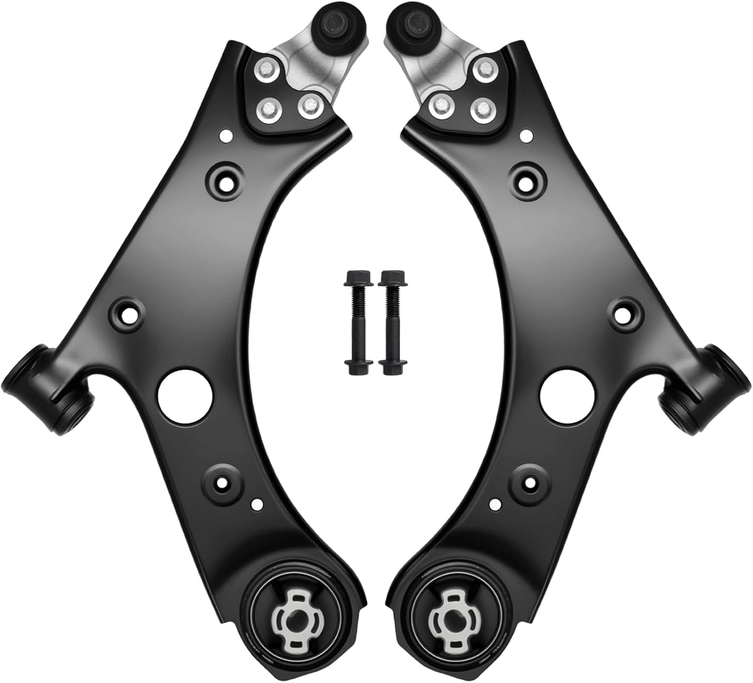 AUQDD 2Pc Suspension Front Lower Control Arm and Ball Joint Assembly Fit For 2015-2023 Je-ep Renegade w/AWD, 18-23 Compass /16-23 Fi-at 500X w/AWD (Replace # K623777 K623776 68429726AB 68429725AB)