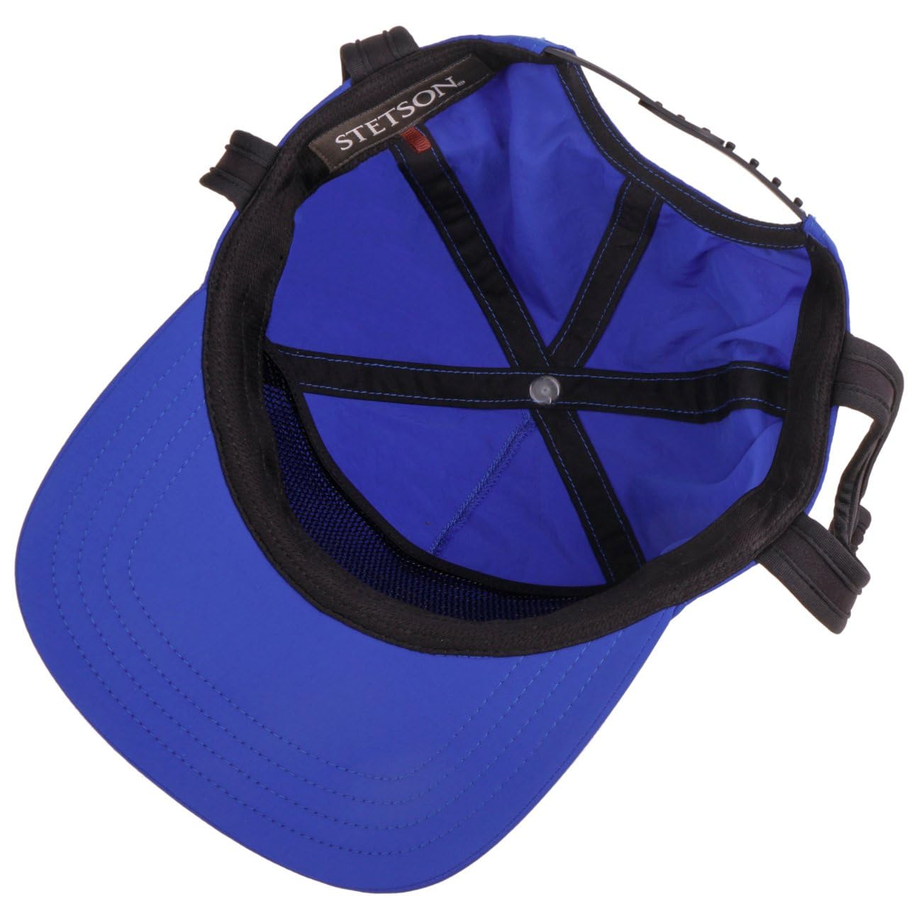 Stetson Fast Dry Cap - Curved Brim Baseballcap - Unifarbene Kappe mit Kinnband & Klettverschluss - UV-Schutz 40+ - Unisex - Frühjahr/Sommer