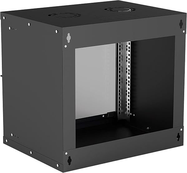 Intellinet 714174 étagère Rack monté sur le mur 9U Noir - Étagères (Rack monté sur le mur, 9U, 50 kg, Noir, Acier galvanisé, IP20) - 2