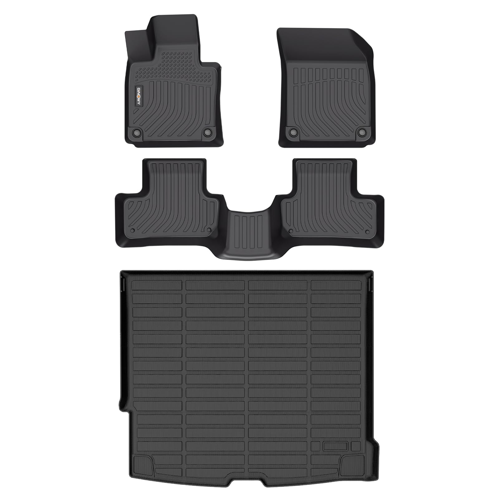 GINOWY-Floor Mats & Cargo Liner for 2018-2026 Volvo XC60 (Fit for T5 T6,Not for Recharge/Hybrid/PHEV), All Weather Car Floor Mats for Volvo XC60 Accessories
