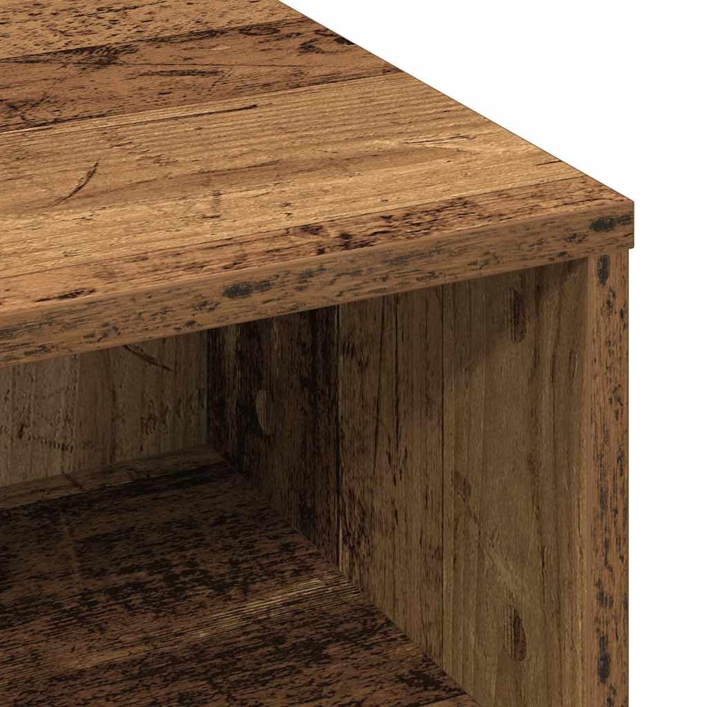vidaXL Mesa de Café Madera Envejecida 60 x 60 x 30 cm, Mesa de café Moderna y estilosa para Sala, Madera Resistente, Mueble Funcional para Interiores