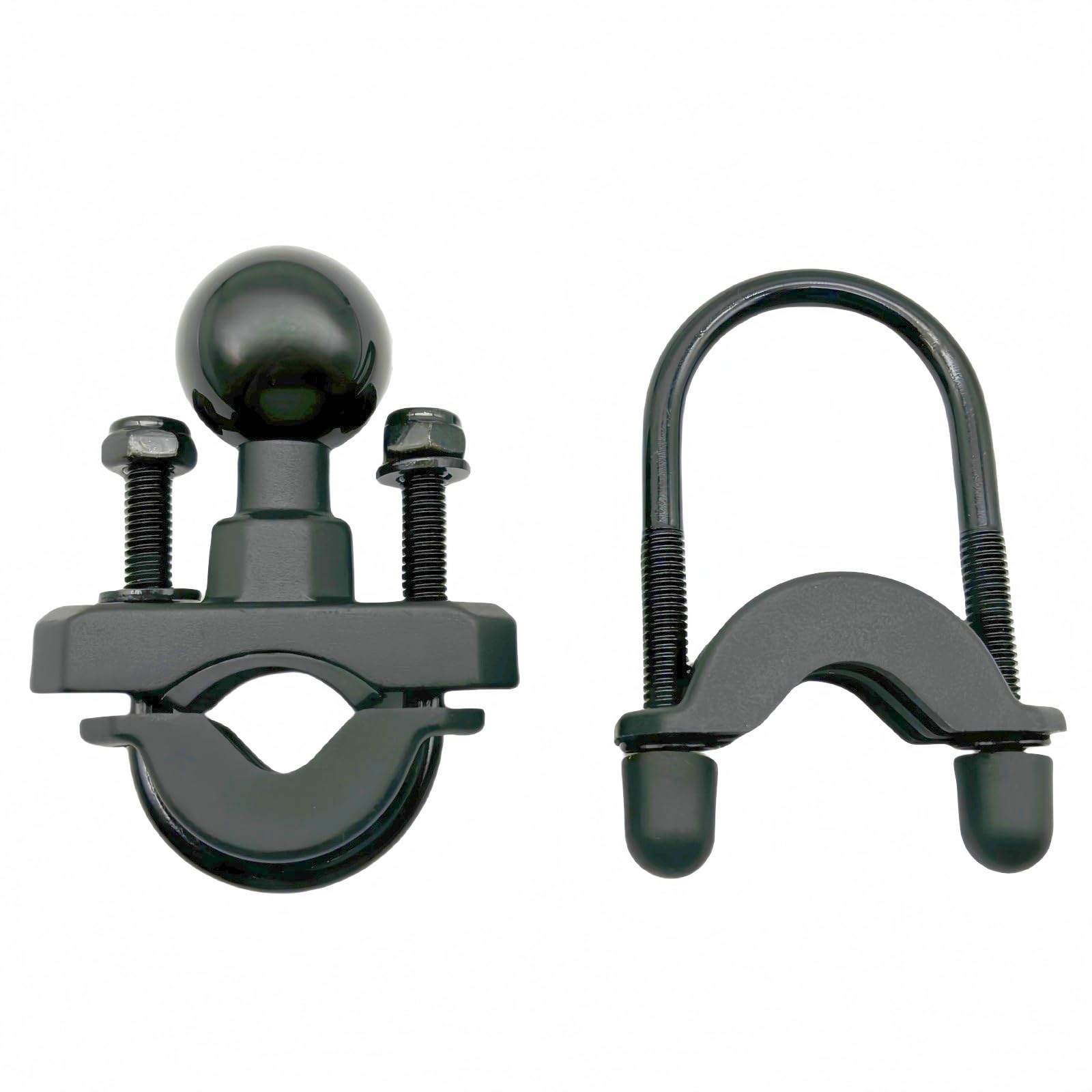 ‌Motorcycle Aluminum Alloy Phone Handlebar U-Bolt Mount Base with 1'' TPU Ball for Rails 0.5''/12.7mm to 1.25''/31.75mm in Diameter Compatible with 1" Ball Socket Dual Socket Arm-image-38