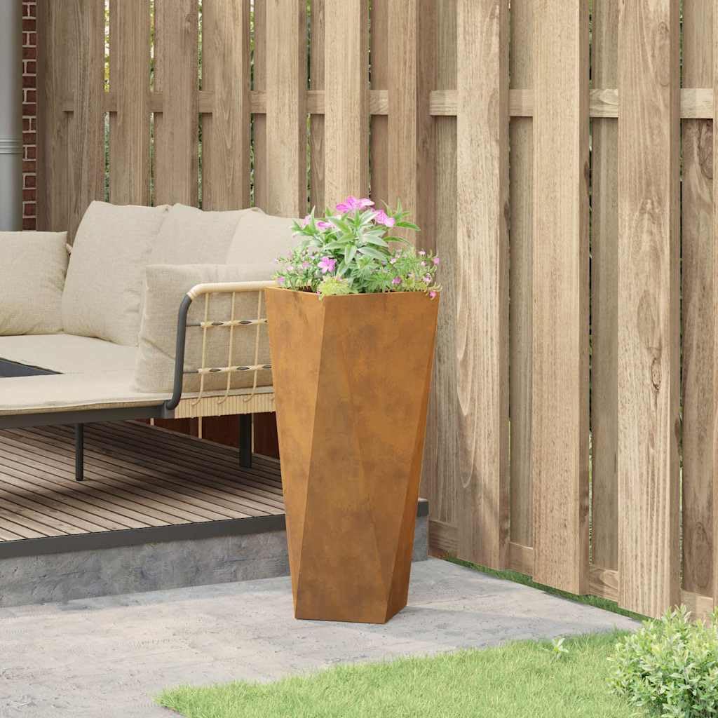 Generico Fioriera Ruggine 30 x 30 x 75 cm,Prato e Giardino,Giardinaggio,Vasi e fioriere-883778