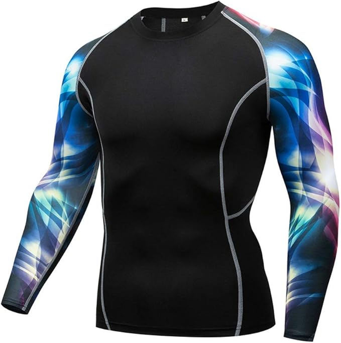 Amazon スポーツシャツ メンズ 長袖 ハイネック Uvカット 吸汗速乾 Kukoyo コンプレッションウェア スポーツウェア コンプレッションインナー トレーニングウェア ランニング Tシャツ パワーストレッチ アンダーウェア おしゃれ 男性 大きいサイズ コンプレッション