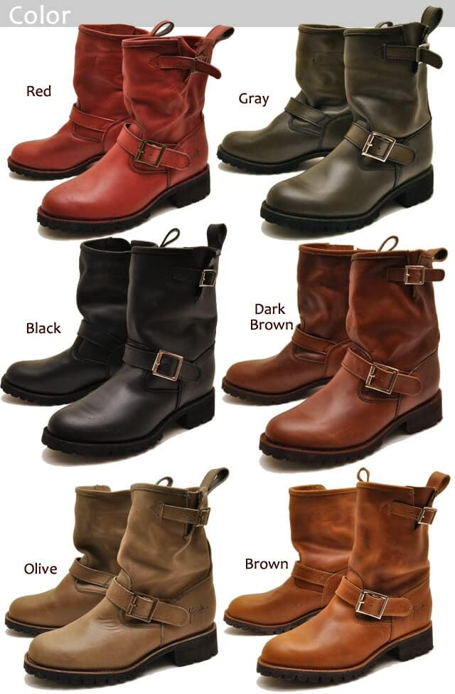 Amazon | [ ヨースケ YOSUKE ] エンジニアブーツ レディース ショート